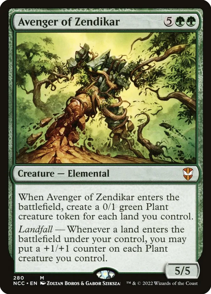 2022 New Capenna Commander Avenger of Zendikar mythic #280 mythic card image