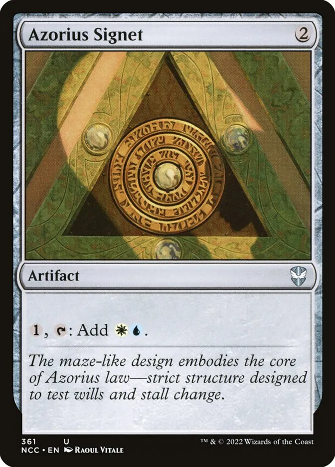 2022 New Capenna Commander Azorius Signet uncommon #361 uncommon card image