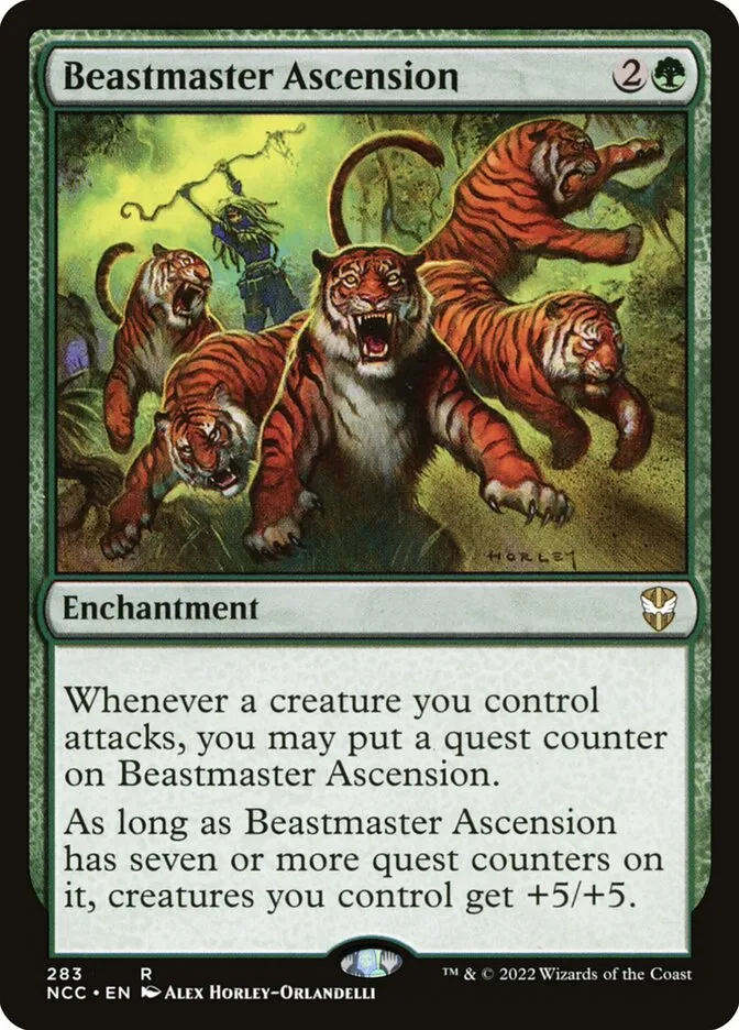 2022 New Capenna Commander Beastmaster Ascension #283 rare card image