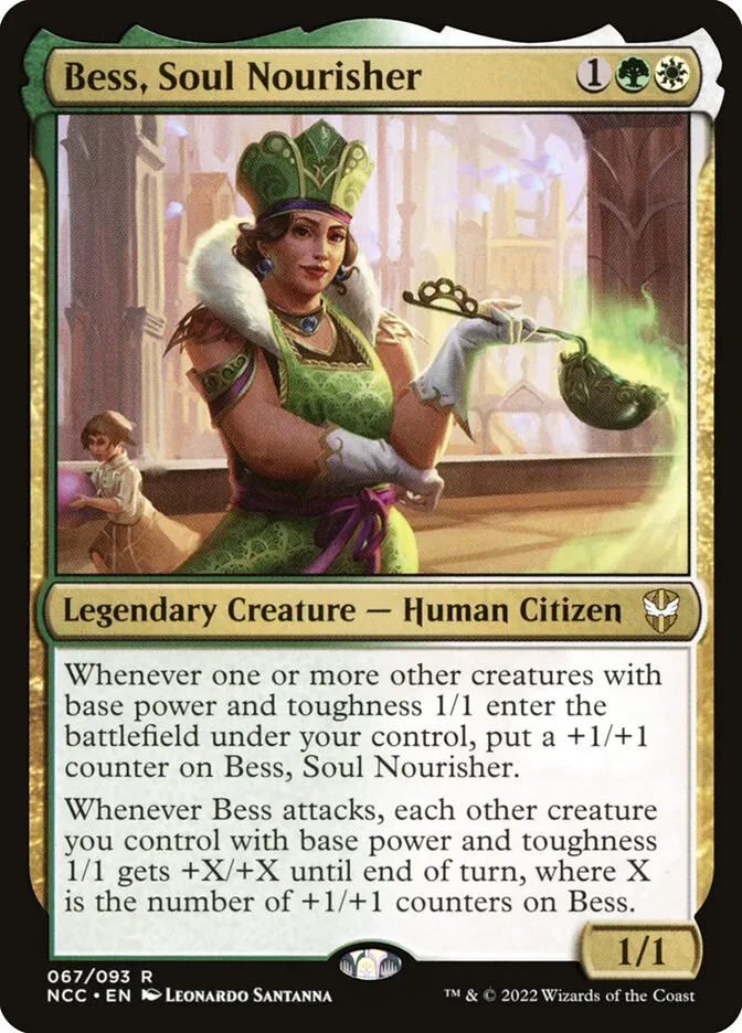 2022 New Capenna Commander Bess, Soul Nourisher #67 rare card image
