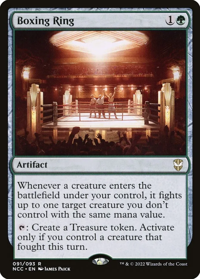 2022 New Capenna Commander Boxing Ring [Extended Art] rare #91 rare card image
