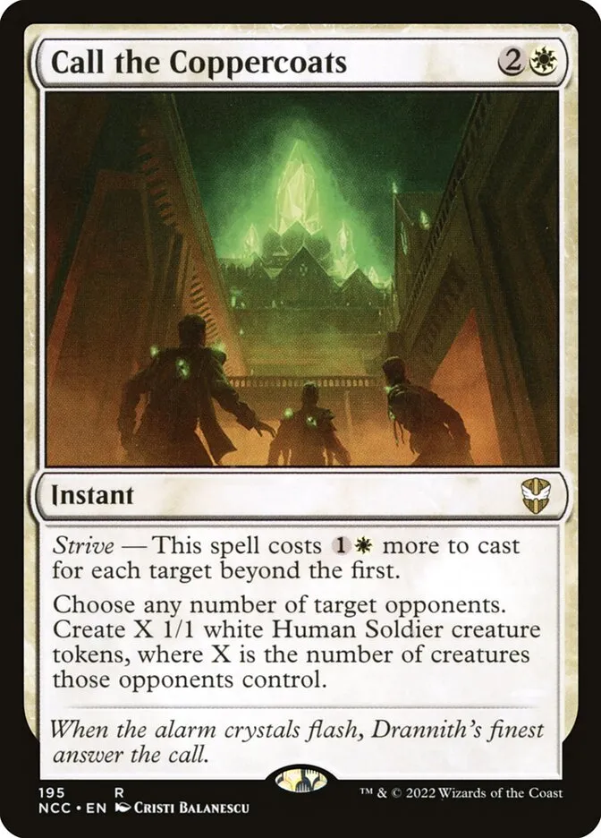 2022 New Capenna Commander Call the Coppercoats #195 rare card image