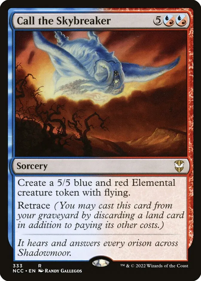 2022 New Capenna Commander Call the Skybreaker #333 rare card image