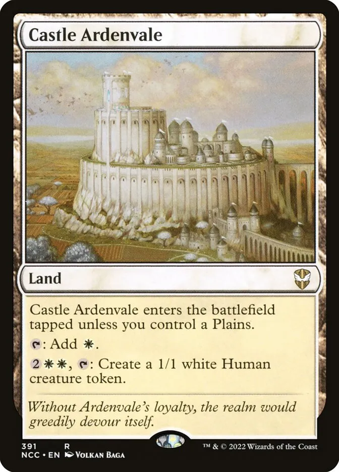 2022 New Capenna Commander Castle Ardenvale #391 rare card image