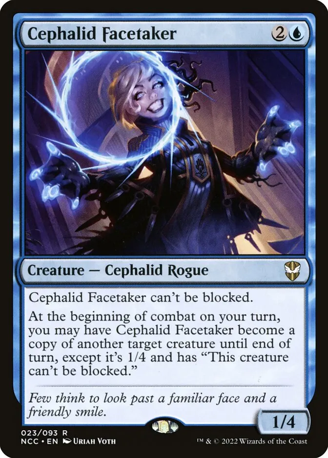 2022 New Capenna Commander Cephalid Facetaker #23 rare card image