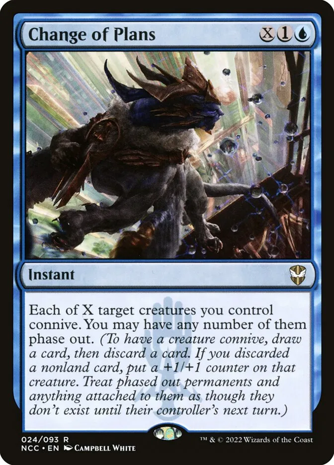 2022 New Capenna Commander Change of Plans #24 rare card image