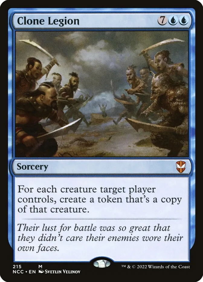 2022 New Capenna Commander Clone Legion mythic #215 mythic card image