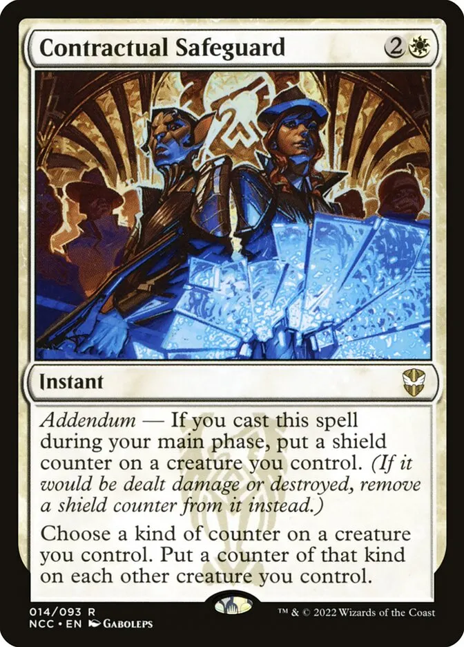 2022 New Capenna Commander Contractual Safeguard #14 rare card image