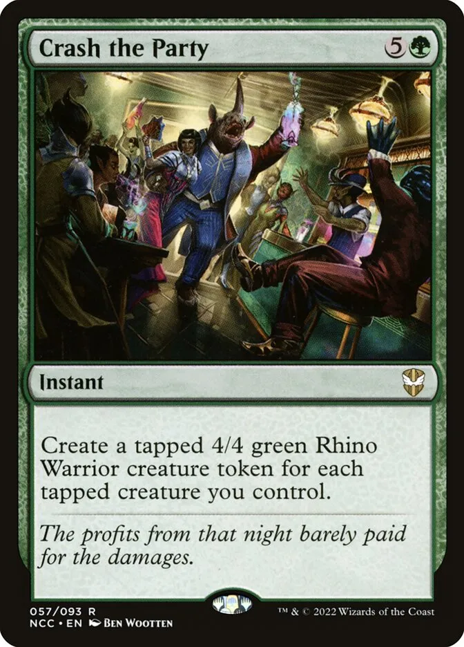 2022 New Capenna Commander Crash the Party #57 rare card image