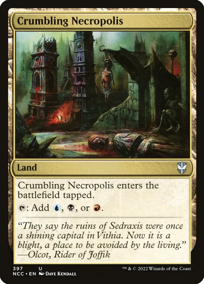 2022 New Capenna Commander Crumbling Necropolis uncommon #397 uncommon card image
