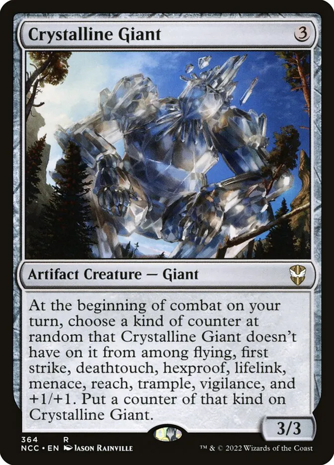 2022 New Capenna Commander Crystalline Giant #364 rare card image