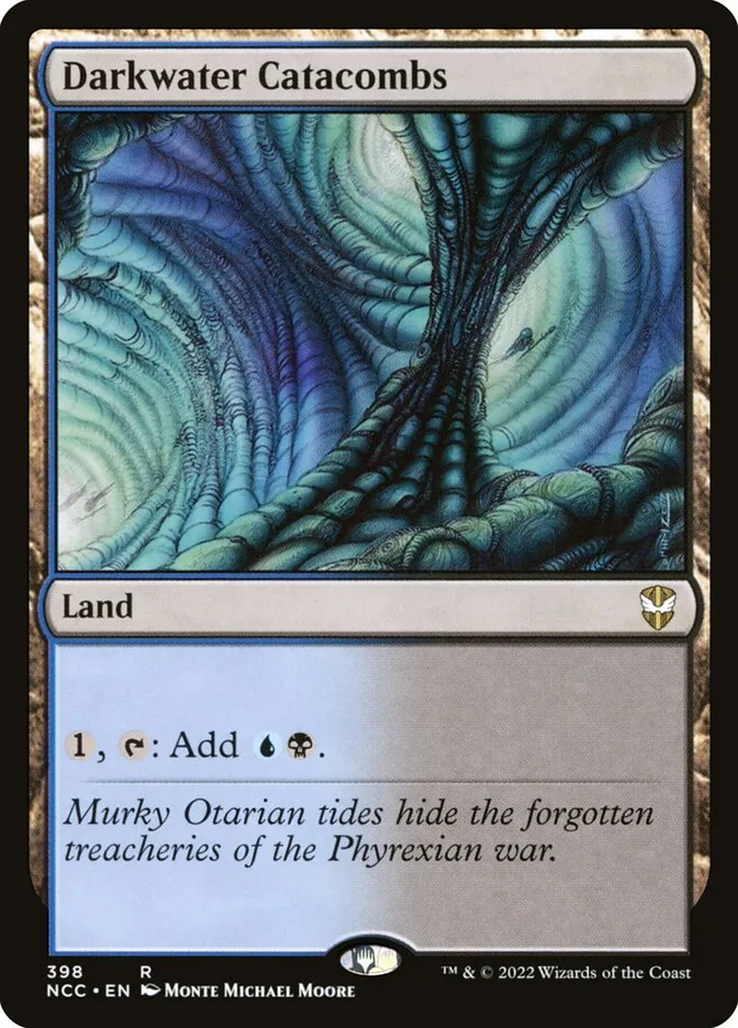 2022 New Capenna Commander Darkwater Catacombs #398 rare card image