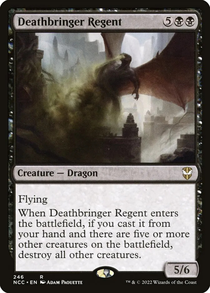 2022 New Capenna Commander Deathbringer Regent #246 rare card image