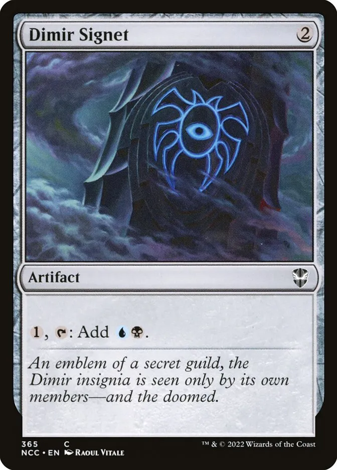 2022 New Capenna Commander Dimir Signet #365 common card image