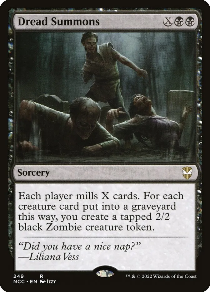 2022 New Capenna Commander Dread Summons #249 rare card image