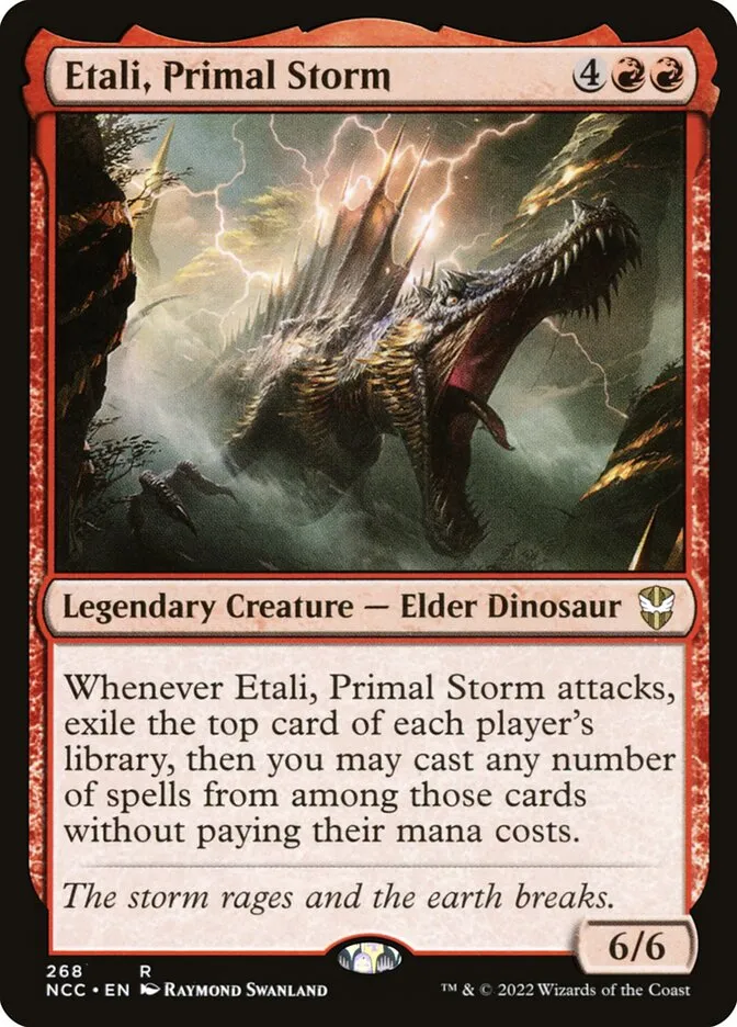 2022 New Capenna Commander Etali, Primal Storm #268 rare card image