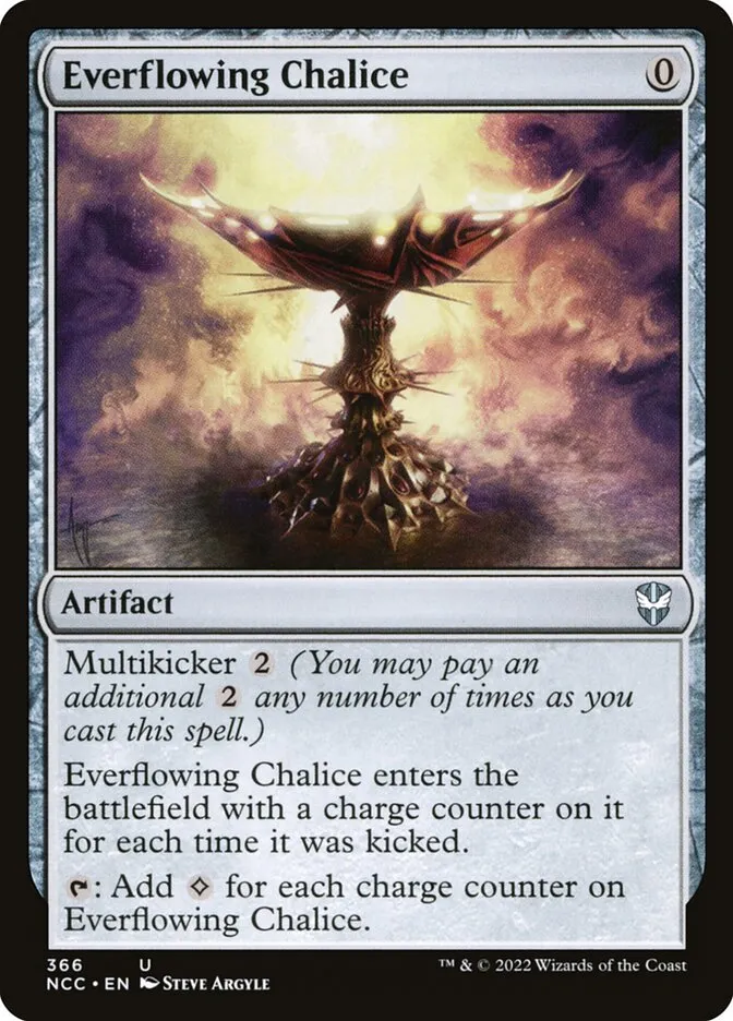 2022 New Capenna Commander Everflowing Chalice #366 uncommon card image