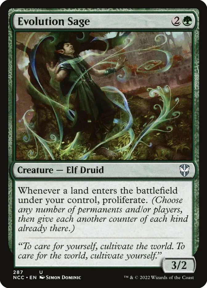 2022 New Capenna Commander Evolution Sage uncommon #287 uncommon card image
