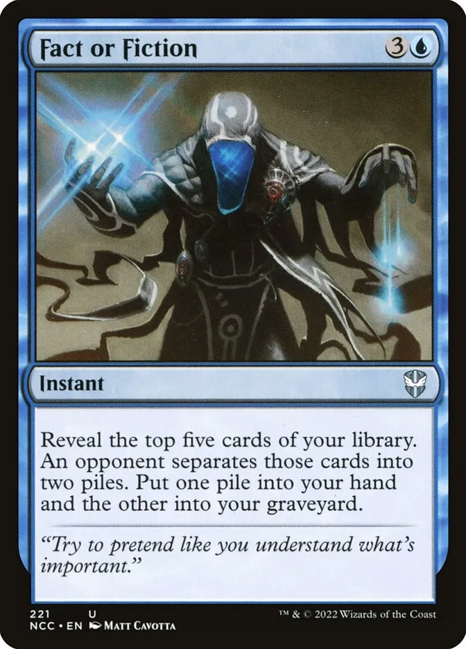 2022 New Capenna Commander Fact or Fiction #221 uncommon card image