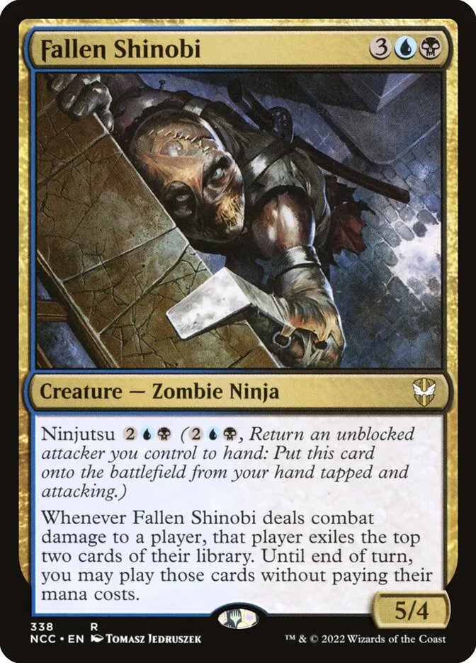2022 New Capenna Commander Fallen Shinobi #338 rare card image