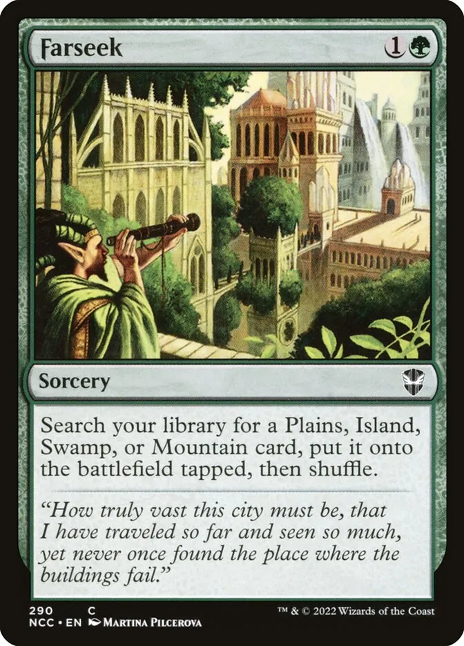 2022 New Capenna Commander Farseek common #290 common card image