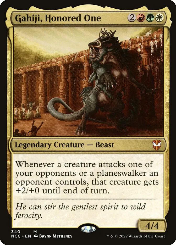 2022 New Capenna Commander Gahiji, Honored One mythic #340 mythic card image