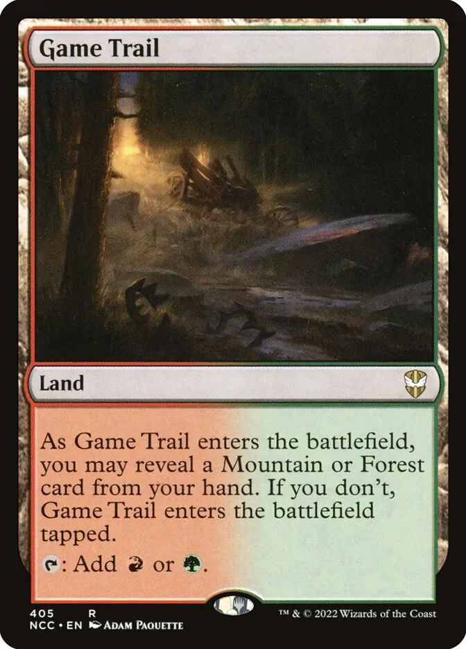 2022 New Capenna Commander Game Trail #405 rare card image