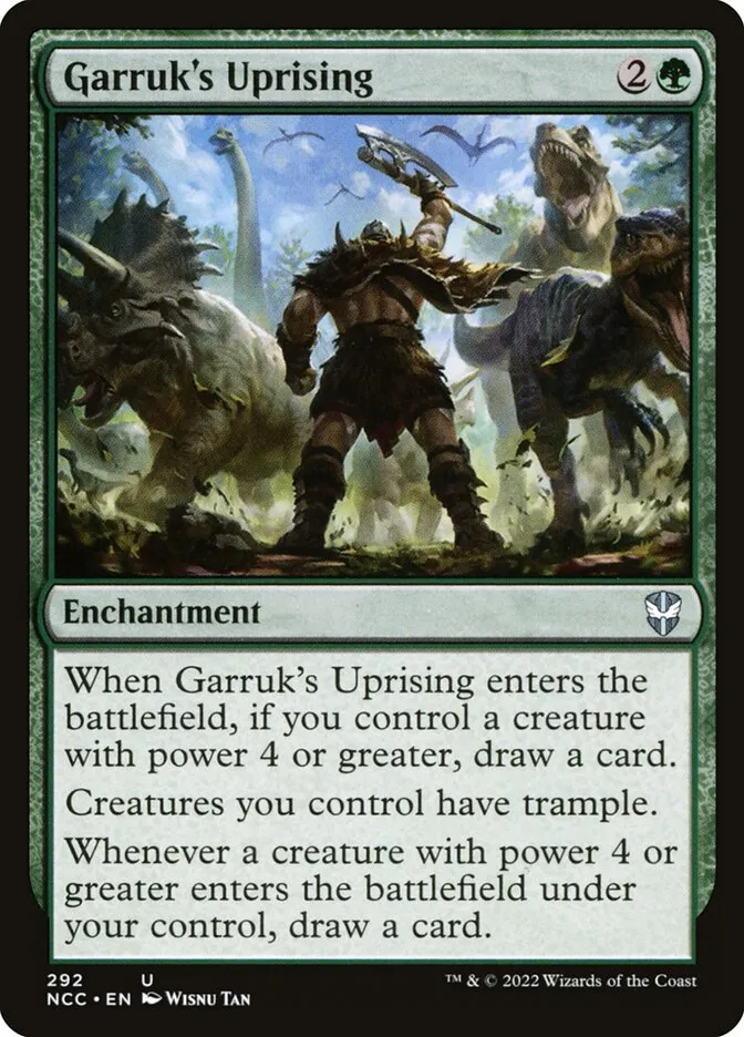 2022 New Capenna Commander Garruk's Uprising #292 uncommon card image
