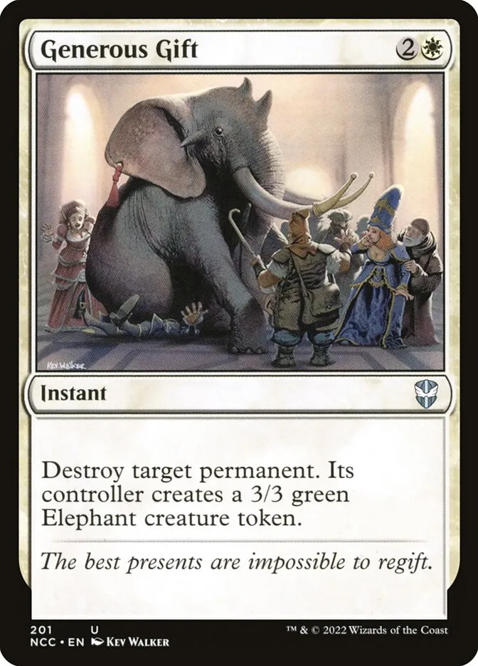 2022 New Capenna Commander Generous Gift uncommon #201 uncommon card image