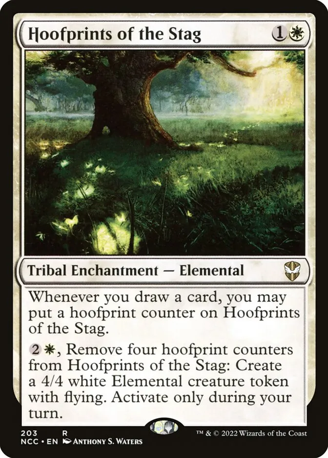 2022 New Capenna Commander Hoofprints of the Stag #203 rare card image