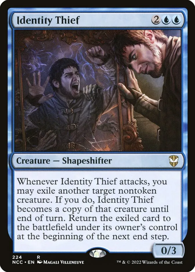 2022 New Capenna Commander Identity Thief #224 rare card image