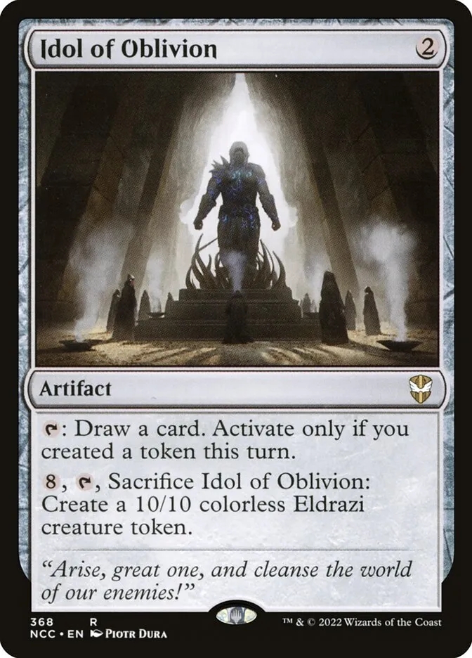 2022 New Capenna Commander Idol of Oblivion #368 rare card image