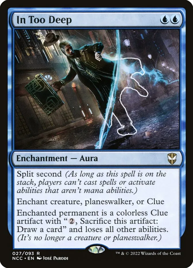 2022 New Capenna Commander In Too Deep #27 rare card image