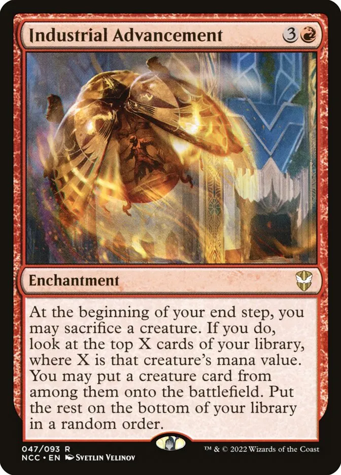 2022 New Capenna Commander Industrial Advancement #47 rare card image