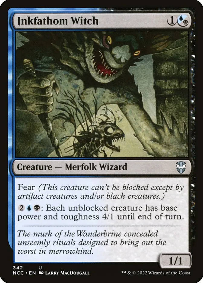 2022 New Capenna Commander Inkfathom Witch #342 uncommon card image