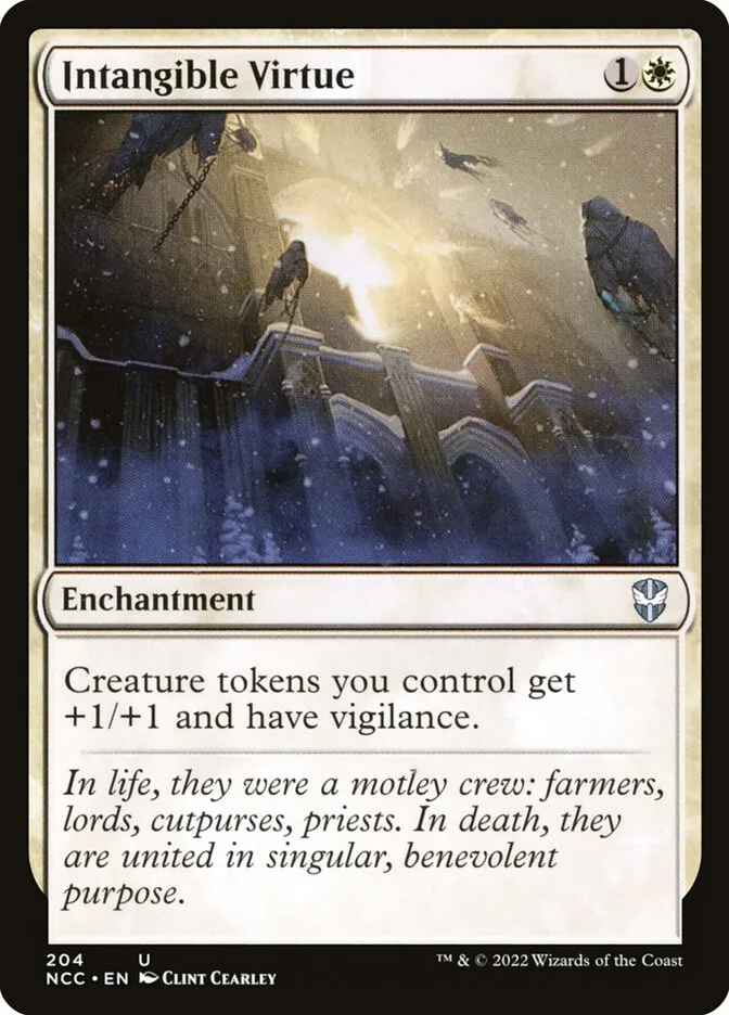 2022 New Capenna Commander Intangible Virtue uncommon #204 uncommon card image