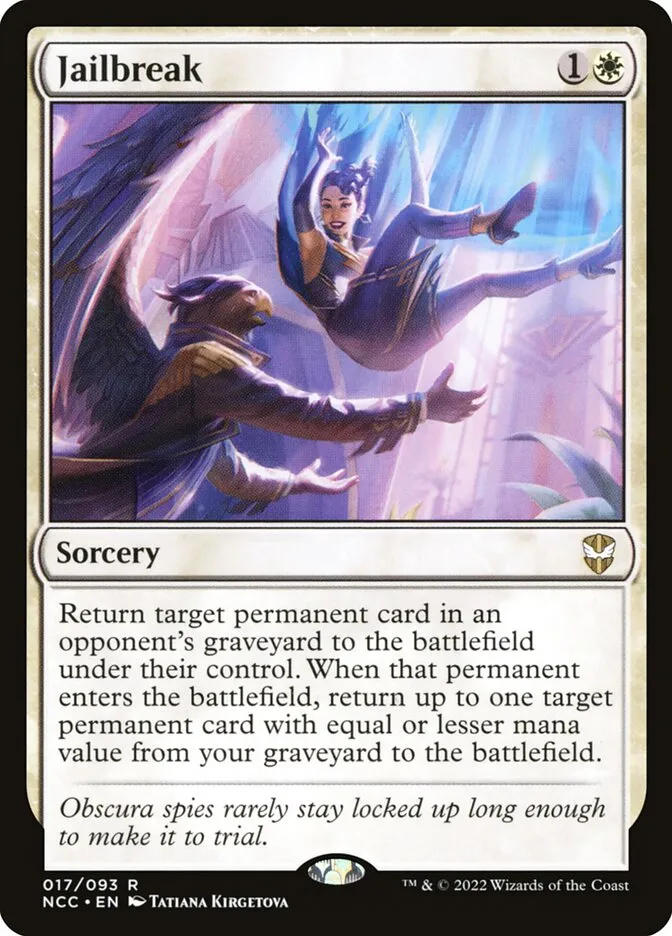 2022 New Capenna Commander Jailbreak #17 rare card image