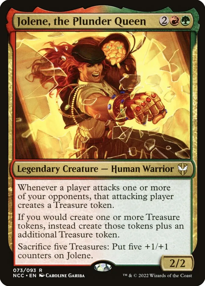 2022 New Capenna Commander Jolene, the Plunder Queen rare #73 rare card image