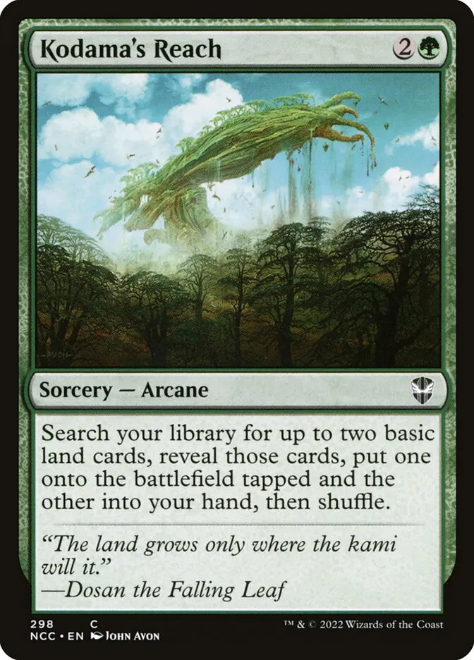 2022 New Capenna Commander Kodama's Reach #298 common card image