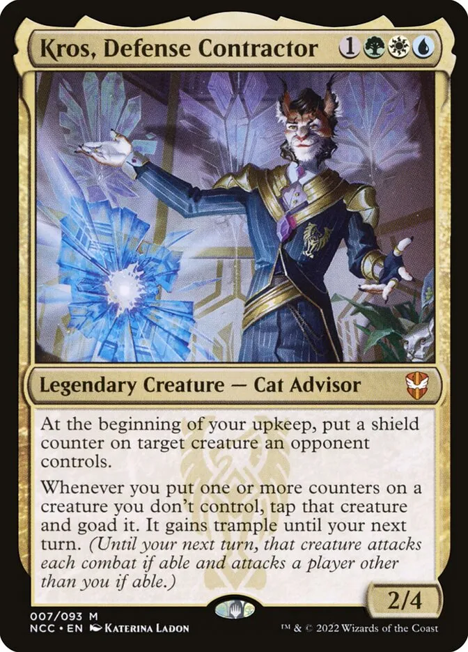 2022 New Capenna Commander Kros, Defense Contractor mythic #7 mythic card image