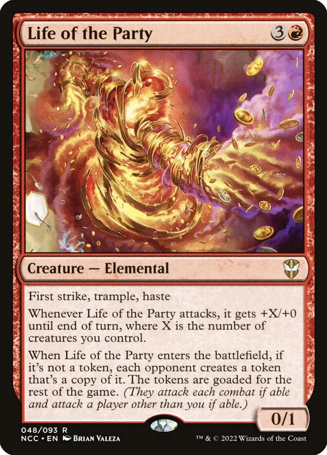2022 New Capenna Commander Life of the Party #48 rare card image