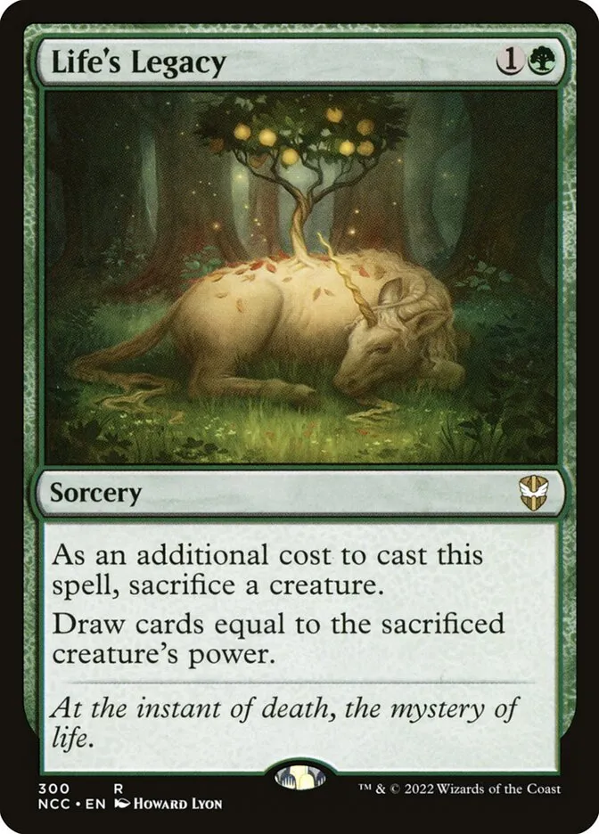 2022 New Capenna Commander Life's Legacy #300 rare card image