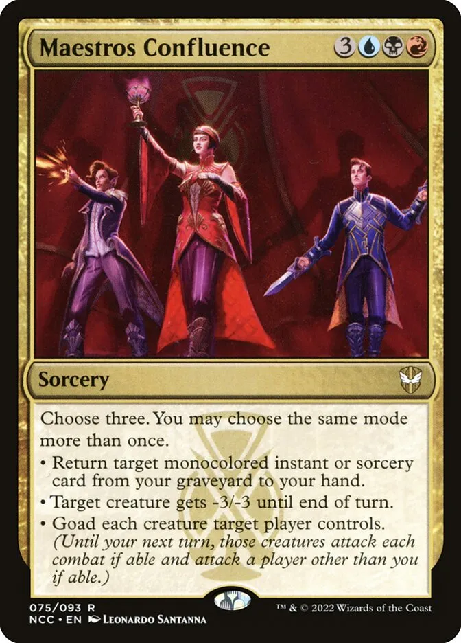 2022 New Capenna Commander Maestros Confluence #75 rare card image
