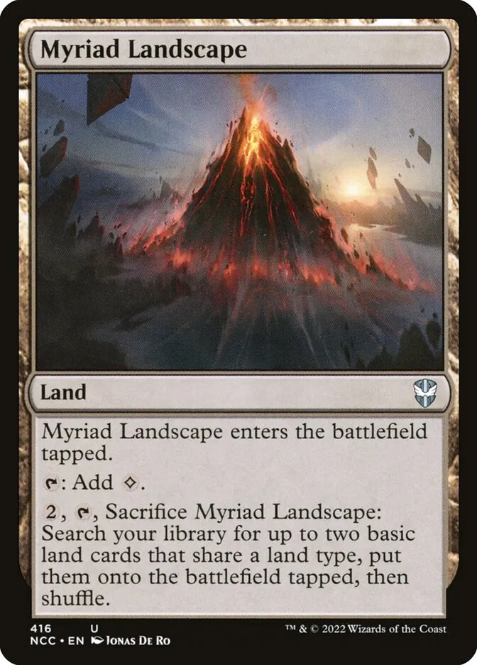 2022 New Capenna Commander Myriad Landscape #416 uncommon card image