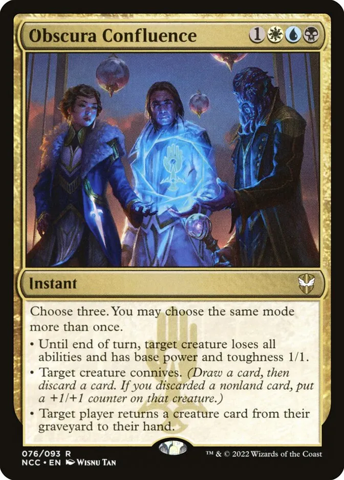 2022 New Capenna Commander Obscura Confluence #76 rare card image