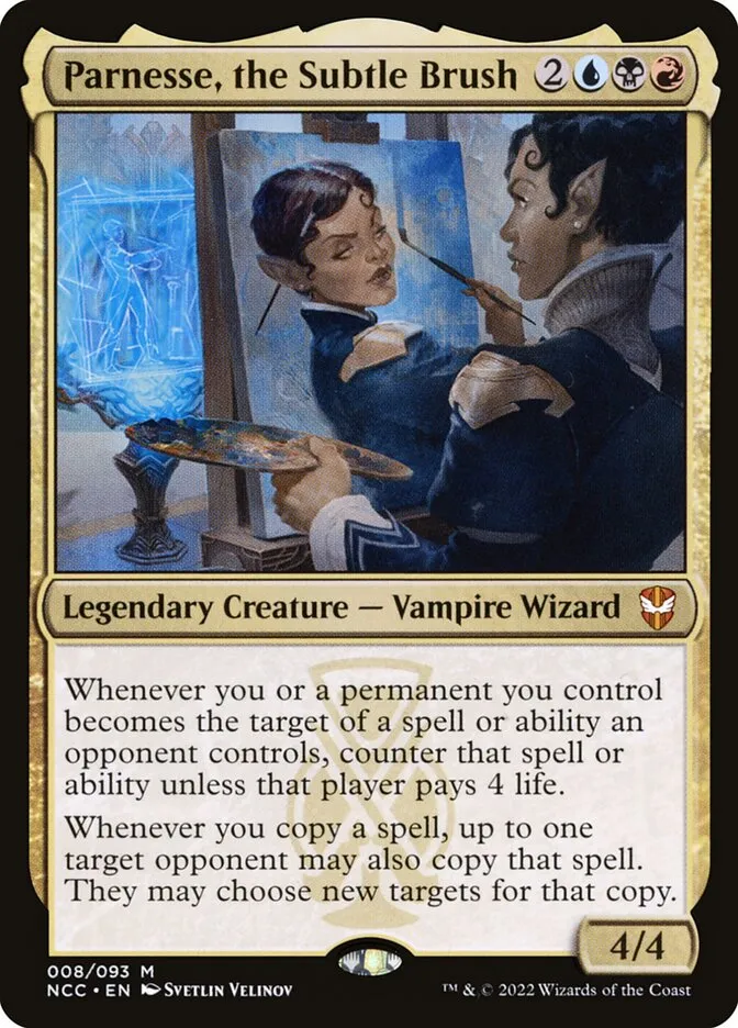2022 New Capenna Commander Parnesse, the Subtle Brush mythic #8 mythic card image