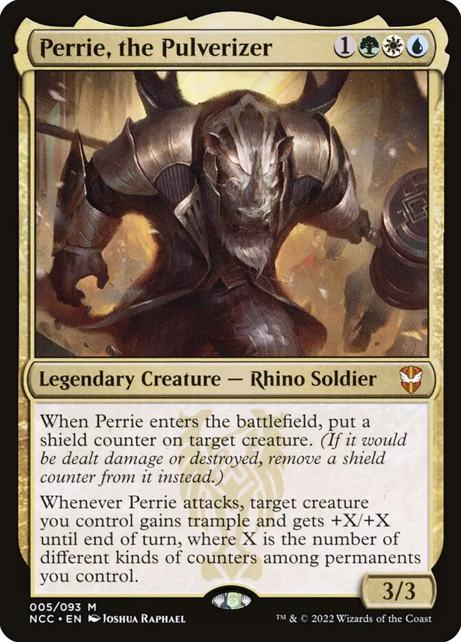 2022 New Capenna Commander Perrie, the Pulverizer mythic #5 mythic card image