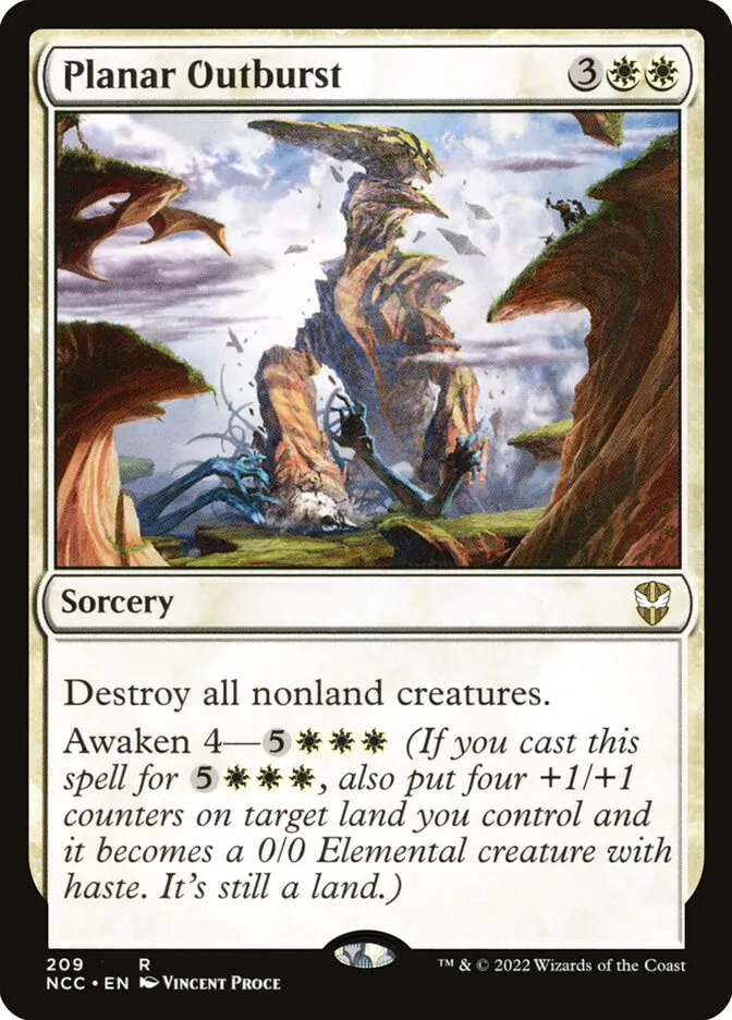 2022 New Capenna Commander Planar Outburst #209 rare card image