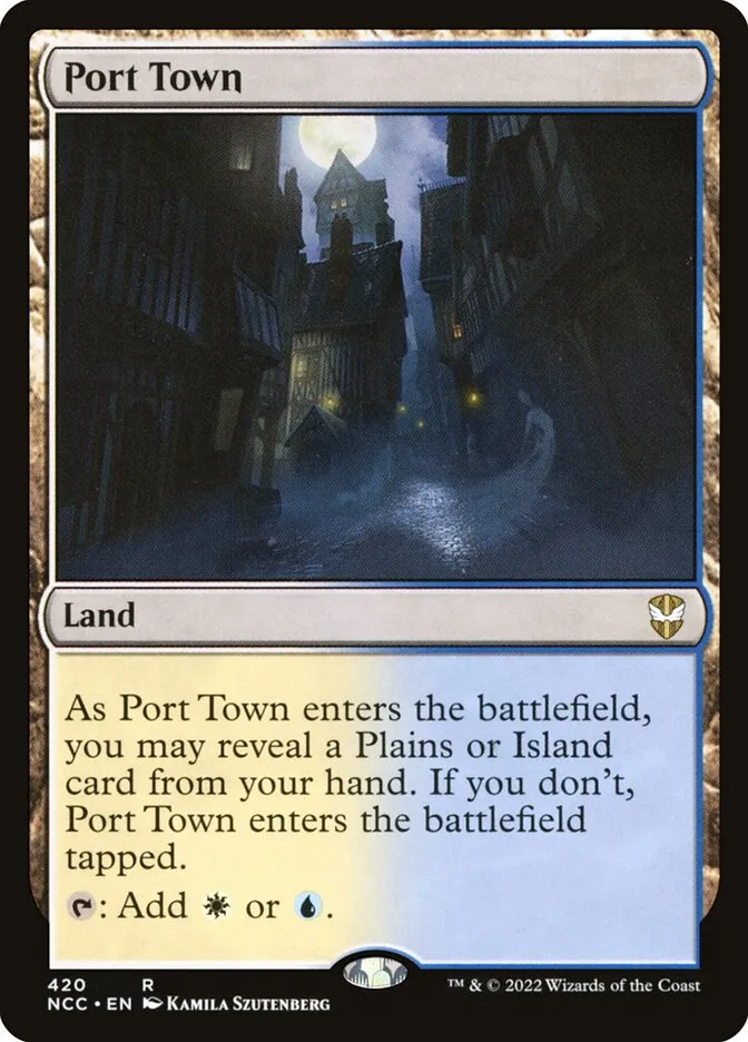 2022 New Capenna Commander Port Town #420 rare card image