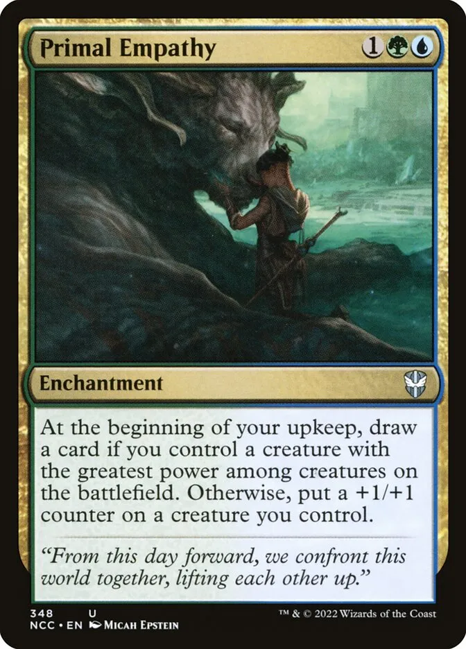2022 New Capenna Commander Primal Empathy uncommon #348 uncommon card image
